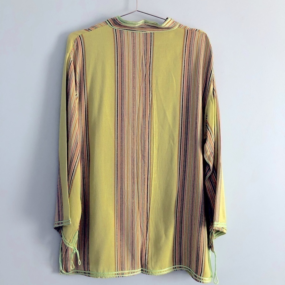 Vintage 90s Nomad Bohemian Colorful Embellished Tunic Top - Picture 10 of 13